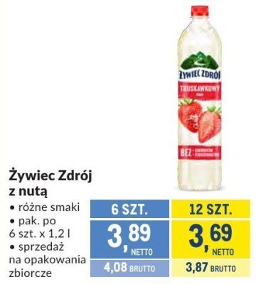 Żywiec Zdrój z nutą różne smaki promocja w Makro