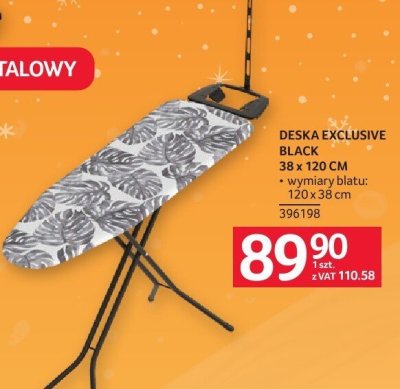 Deska EXCLUSIVE BLACK 38 x 120 CM promocja w Selgros