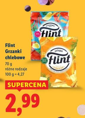 Grzanki Flint Grzanki chlebowe promocja w Lidl