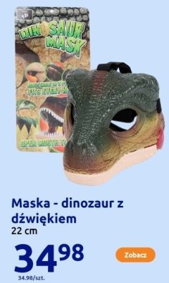 Maska - dinozaur z dźwiękiem 22 cm promocja w Action