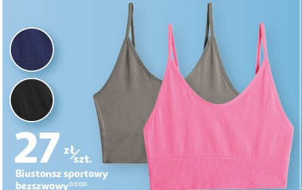 Biustonosz damski sportowy Auchan inextenso promocja