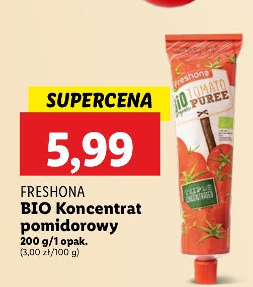 Pasta pomidorowa Freshona promocja