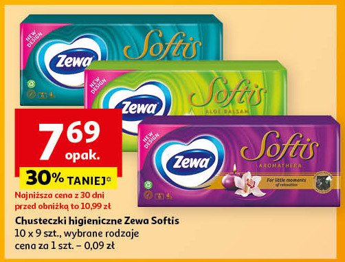 Chusteczki aromathera Zewa softis promocja