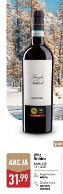 Wino Nebbiolo Langhe Heredis promocja w Aldi