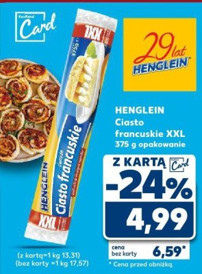 Ciasto francuskie XXL  promocja w Kaufland