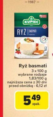 Ryz basmati Kupiec promocja w Carrefour