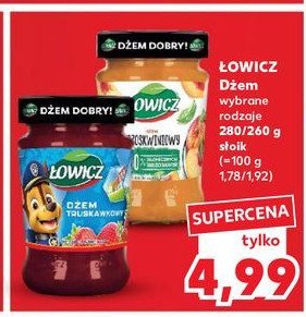 Dżem truskawkowy o obniżonej zawartości cukru psi patrol Łowicz promocja