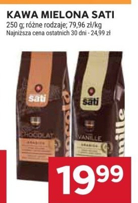 Kawa mielona Sati, różne rodzaje promocja w Stokrotka