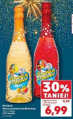 Napój gazowany bezalkoholowy Peach różne rodzaje Piccolo promocja