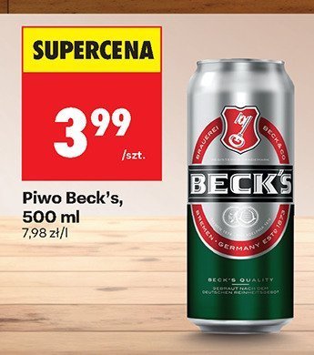 Piwo Beck's 500 ml promocja w Biedronka