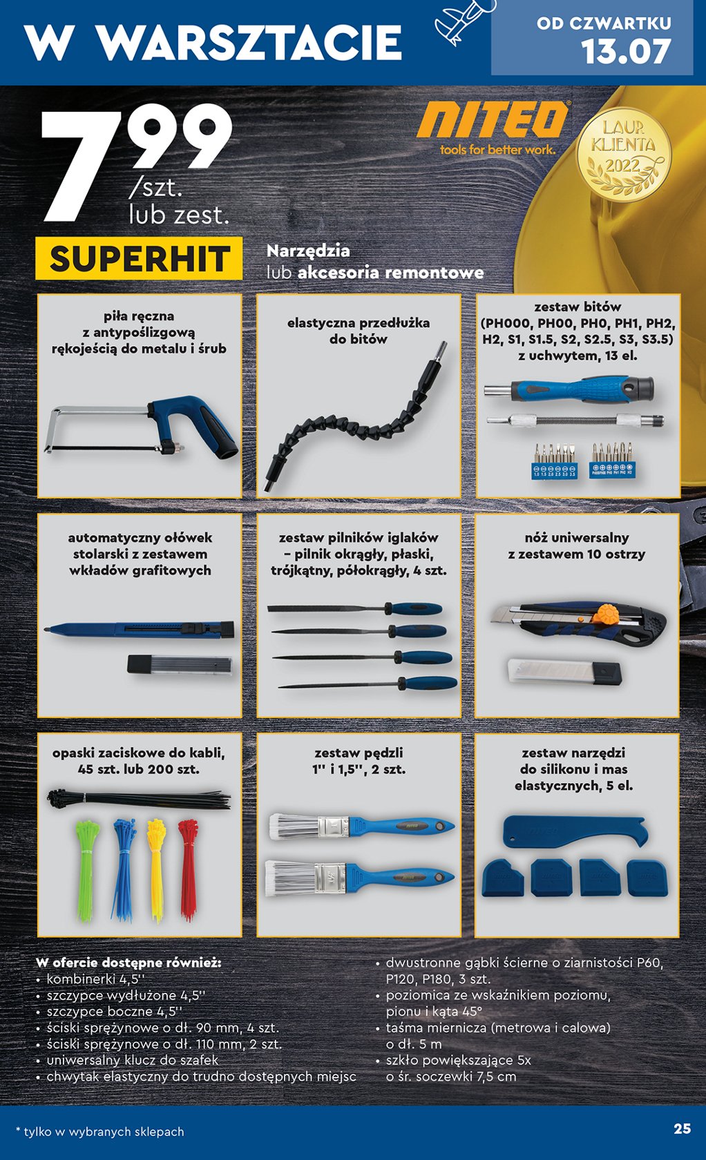 Pi艂a do metalu i 艣rub Niteo tools promocja