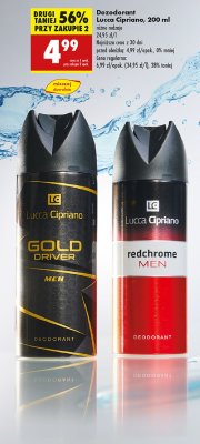 Dezodorant Lucca cipriano Gold Driver promocja