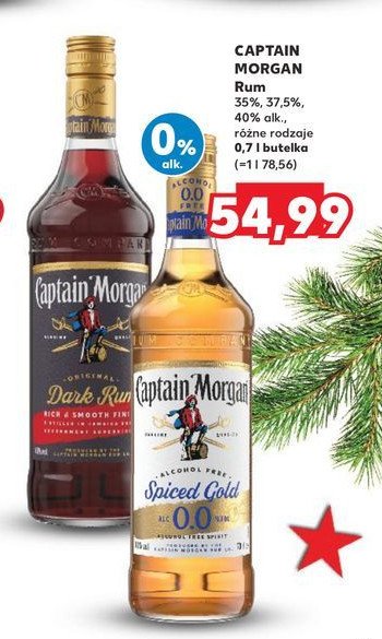 Rum Captain morgan dark rum promocja w Kaufland