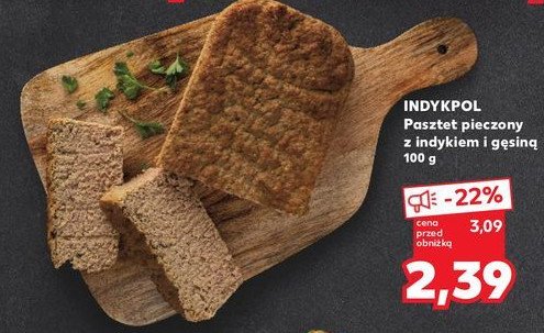 Pasztet pieczony z indykiem i gęsiną Indykpol promocja w Kaufland