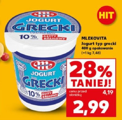 Jogurt typ grecki 400 g promocja w Kaufland
