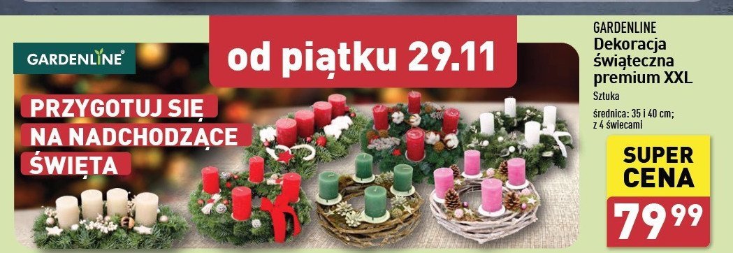 Dekoracja świąteczna premium xxl GARDEN LINE promocja