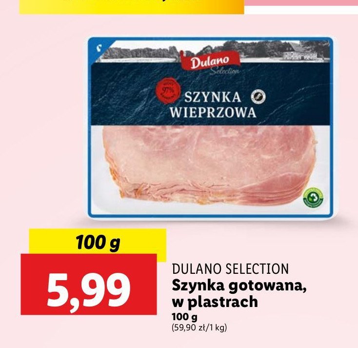 Szynka wieprzowa Dulano selection promocja