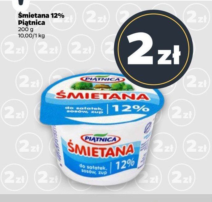 Śmietana 12% Piątnica promocja