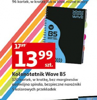 Ko艂onotatnik wave b5 promocja