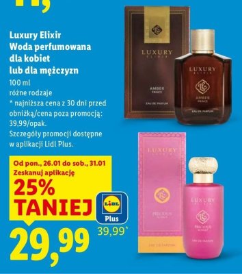 Woda perfumowana dla kobiet lub mężczyzn, 100 ml, różne rodzaje promocja w Lidl