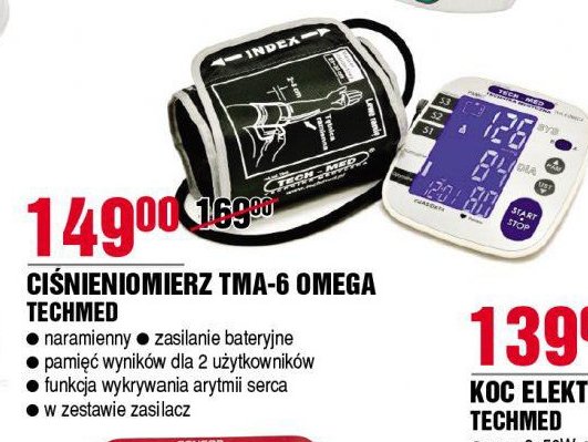 Ciśnieniomierz naramienny tma-6 omega Tech-med promocja