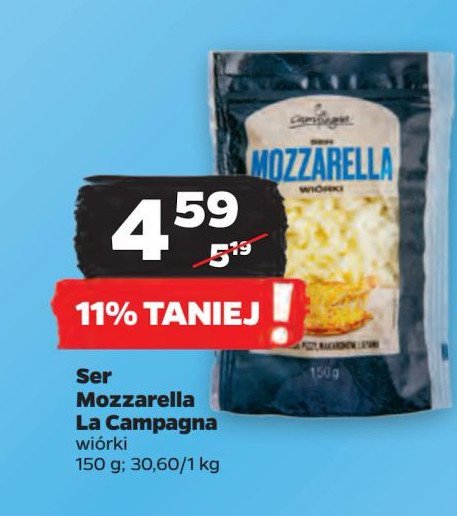 Ser mozzarella - wiórki La campagna promocja