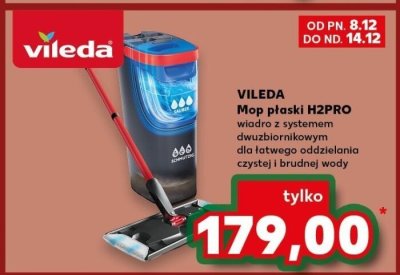 Mop płaski VILEDA H2PRO promocja w Kaufland