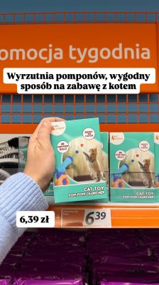 Zabawka dla kota Miss Sammy Cat Toy Pom Pom Launcher promocja w Action