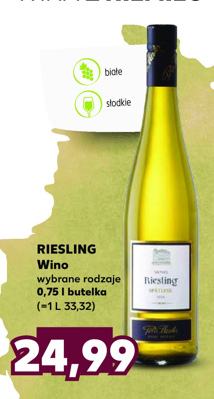 Wino Riesling spatlese promocja