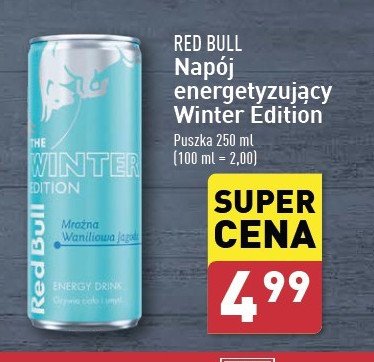 Napój energetyczny mroźna malina Red bull the winter edition promocja