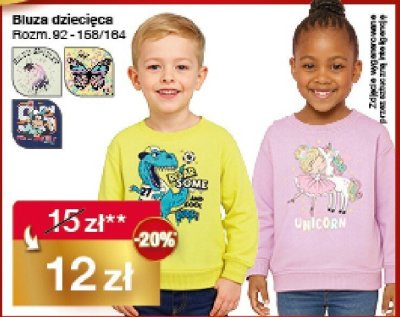 Bluza dzieci臋ca 68-128 cm nickelodeon promocja w Woolworth