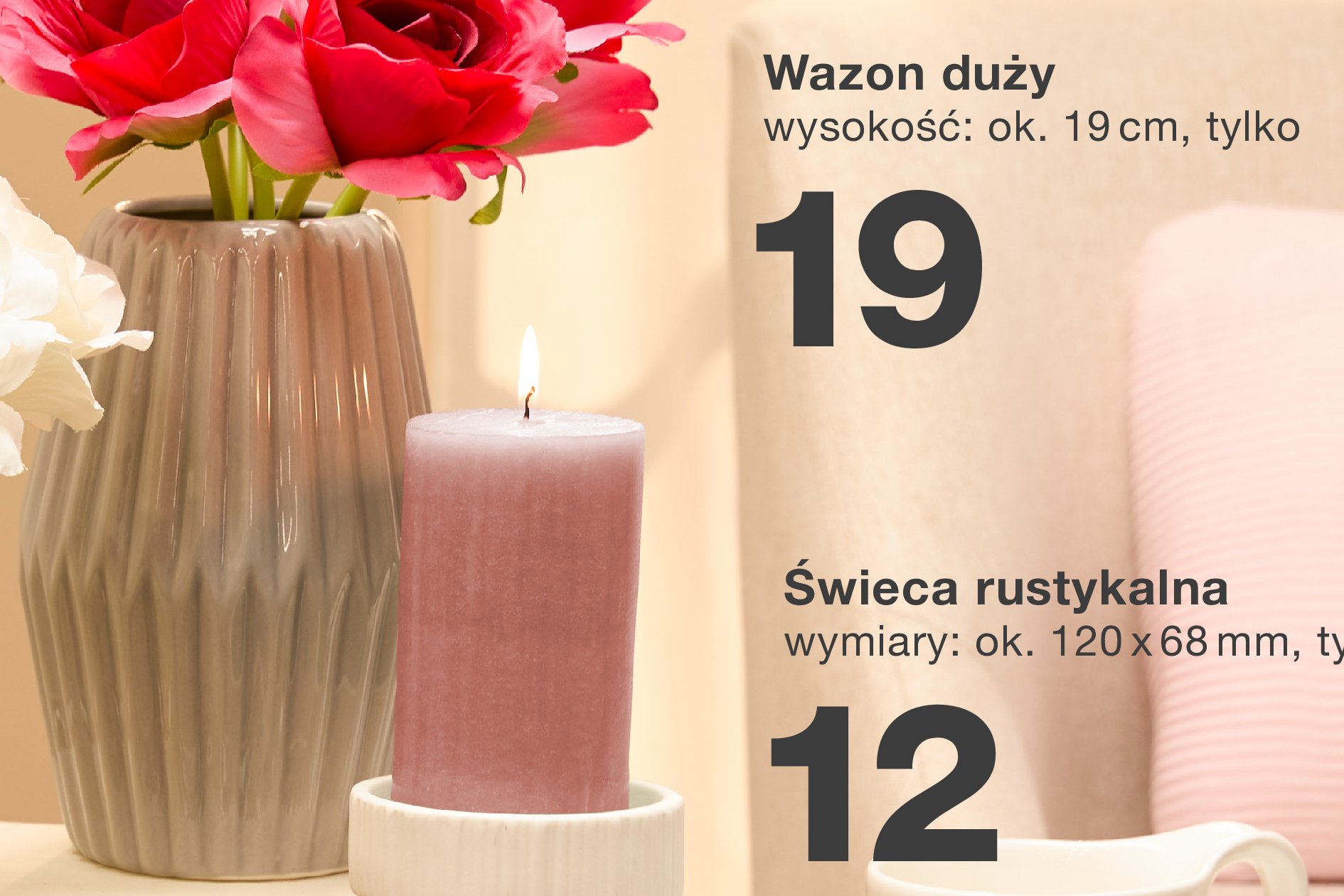 Wazon 19 cm promocja w KiK