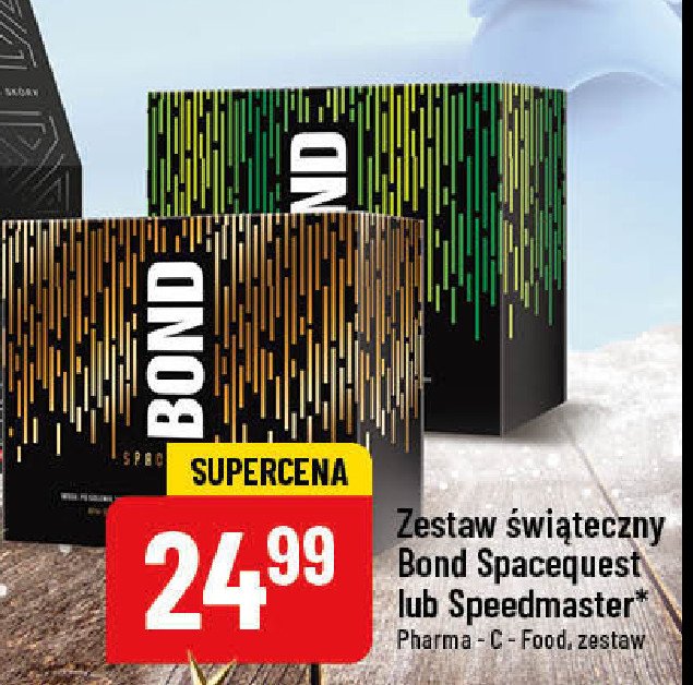 Woda po goleniu + dezodorant + pianka do golenia Bond speedmaster promocja