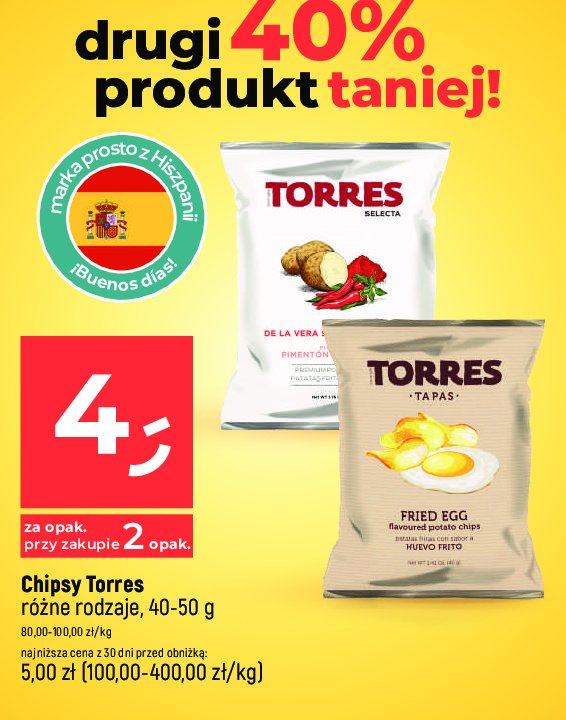 Chipsy vera smoked paprika Torres selecta promocja