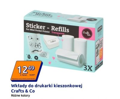 Wkłady do drukarki kieszonkowej Crafts & Co różne kolory promocja w Action