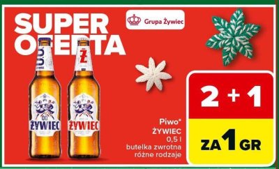 Piwo ŻYWIEC butelka zwrotna 0,5 l różne rodzaje promocja w Carrefour