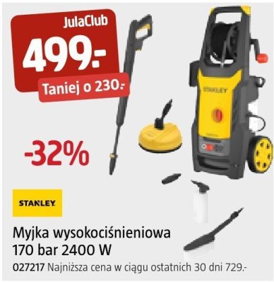 Myjka wysokociśnieniowa STANLEY 170 bar 2400 W promocja w Jula
