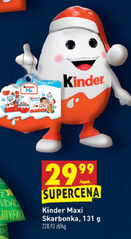 Czekoladki skarbonka Kinder mix promocja