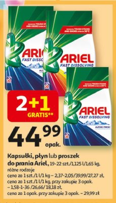 Kapsu艂ki do prania Ariel 3 in 1 promocja