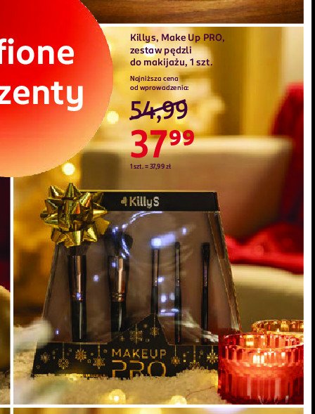 Pędzle makeup pro Killys promocja w Rossmann