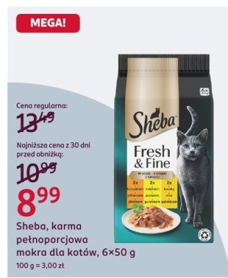 Karma pełnoporcjowa mokra dla kotów Sheba Fresh & Fine promocja w Rossmann