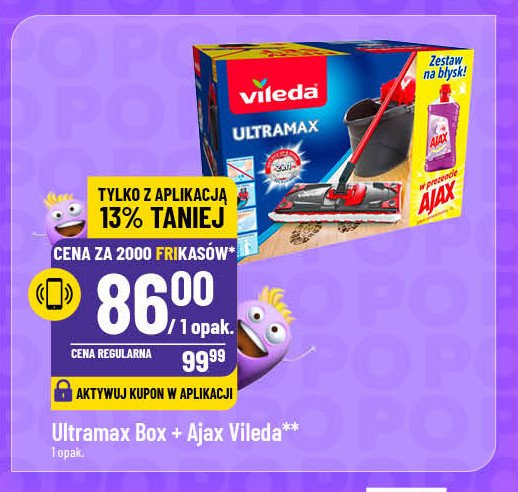 Mop z wiadrem ultramax Vileda promocja w POLOmarket