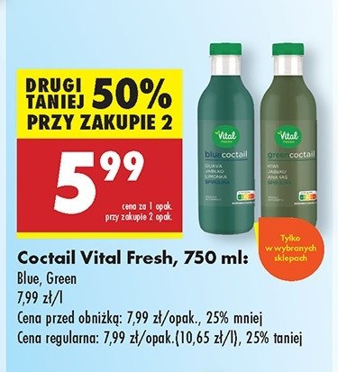 Coctail blue Vital fresh promocja