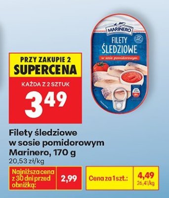 Filety śledziowe w sosie pomidorowym  promocja w Biedronka