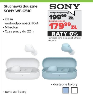 Słuchawki douszne WF-C510 promocja w NEONET