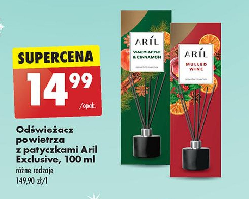 Patyczki mulled wine Aril promocja w Biedronka