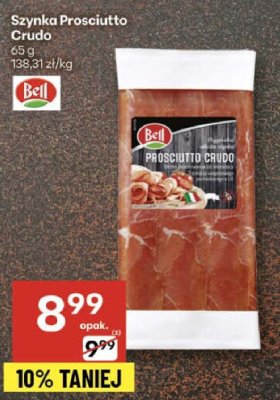 Szynka Prosciutto Crudo Bell promocja w Delikatesy Centrum