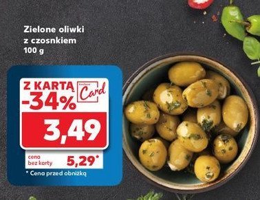 Oliwki zielone z czosnkiem promocja w Kaufland