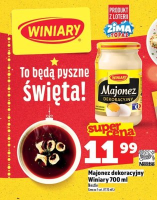 Majonez dekoracyjny Winiary 700 ml promocja w TOPAZ