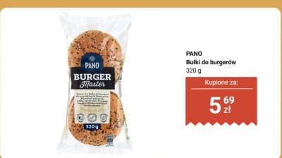 Bułki do burgerów PANO Burger Master promocja w Biedronka